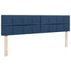 vidaXL Ottoman bed met matras 160x200cm stof blauw