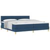 vidaXL Boxspringbed met matras met matras Blauw 200 x 200 cm Stof