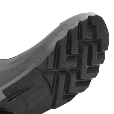 vidaXL Regenlaarzen met verwijderbare sokken maat 40 PVC zwart