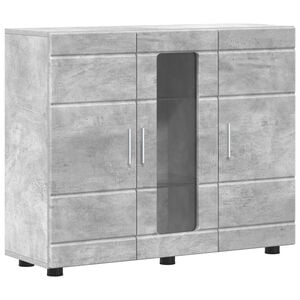 vidaXL Houten Kast Beton Grijs 88,5 x 30,5 x 73 cm Bewerkt hout