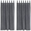 vidaXL Verduisterende gordijnen 2 st Lichtgrijs 140 x 175 cm Fluweel