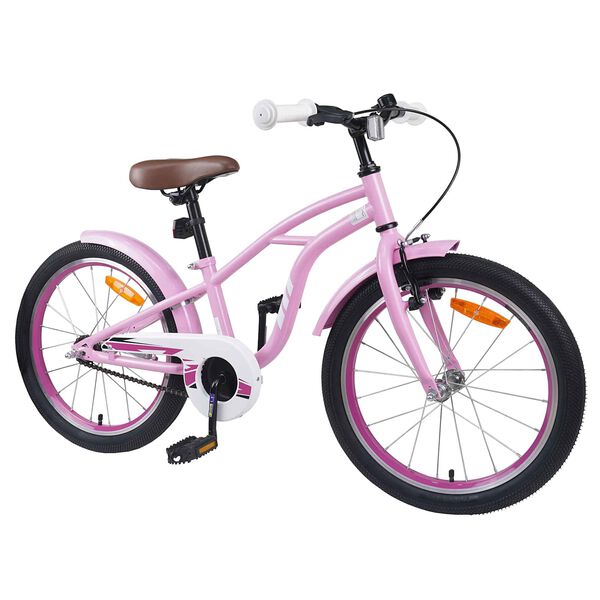 vidaXL Kinderfiets 20 Inch voor 6-11 jaar oud Lichtroze