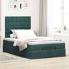 vidaXL Ottoman bed met matrassen en LED's 120x200cm fluweel