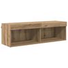 vidaXL TV Wandkast Set met LED 5 pcs Artisan Eiken Bewerkt hout