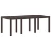 vidaXL Tuin Eettafel Bruin 200 x 100 x 73 cm poly rattan