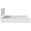vidaXL Bedframe met hoofdeinde met lade Wit 200 x 200 cm Bewerkt hout
