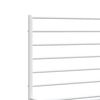 vidaXL Bedframe met hoofdbord metaal wit 140x190 cm