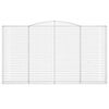 vidaXL Schanskorven 4 st gewelfd 400x30x220/240 cm ijzer