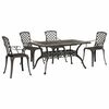 vidaXL 5-delige Tuinset gegoten aluminium bronskleurig