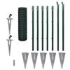 vidaXL Euro hek 10x1 m staal groen