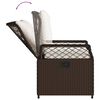 vidaXL 7-delige Tuinset met kussens poly rattan bruin