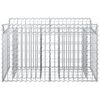 vidaXL Gabion Verhoogd Bed Zilver 100 x 50 x 60 cm