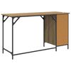 vidaXL Computerbureau Artisan Eiken 131 x 48 x 75 cm Bewerkt hout