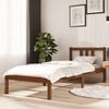 vidaXL Bedframe massief hout honingbruin 75x190 cm