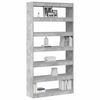 vidaXL Boekenkast Beton Grijs 100 x 30 x 198 cm Bewerkt hout