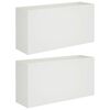 vidaXL Plantenbak 2 st Wit 100 x 30 x 50 cm Koudgewalst staal