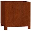 vidaXL Plantenbak met poten roestig 40x40x40 cm cortenstaal