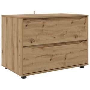 vidaXL Opbergkast Artisan Eiken 80 x 48 x 57 cm Bewerkt hout