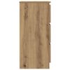 vidaXL Dressoir 60x35x76 cm bewerkt hout artisanaal eikenkleur