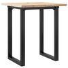 vidaXL Eettafel O-frame 60x60x75,5 cm massief grenenhout en staal