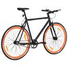 vidaXL Fiets met vaste versnelling 700 c 55 cm zwart en oranje