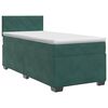 vidaXL Boxspringbed met matras Donkergroen 90 x 190 cm Fluweel