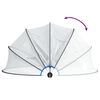 vidaXL Zwembadoverkapping rond 406x203 cm PVC