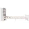 vidaXL Bed met boekenkast zonder matras grenenhout wit 90x200 cm