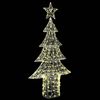 vidaXL Kerstboom met 240 LED Warmwit 150 cm Acryl