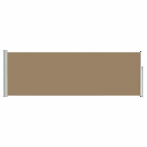 vidaXL Uittrekbaar Zijscherm Taupe 300 x 100 cm Polyester