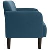 vidaXL Loveseat bank 109 cm fluweel blauw