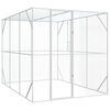 vidaXL Vogelkooi Antraciet 210 x 304 x 213 cm