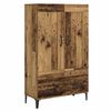 vidaXL Hoge kast Oud hout 70 x 31 x 115 cm Bewerkt hout