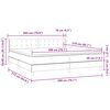 vidaXL Boxspring met matras fluweel donkergroen 200x210 cm