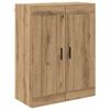 vidaXL Hoge kast met lade 2 pcs Artisan Eiken Bewerkt hout