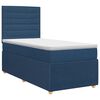 vidaXL Boxspringbed met matras met hoofdeinde Blauw 90 x 190 cm Stof