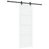 vidaXL Schuifdeur ORKDAL 83 x 232 cm Massief grenenhout Wit