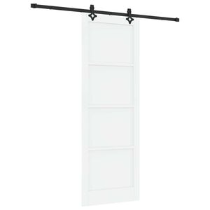vidaXL Schuifdeur ORKDAL 83 x 232 cm Massief grenenhout Wit