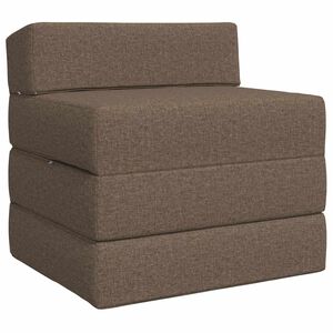 vidaXL Vouwbare Bankbed Taupe 70 x 60 x 63 cm Stof