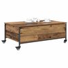 vidaXL Salontafel Oud Hout 91 x 55 x 32 cm Bewerkt hout