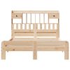 vidaXL Bed met boekenkast zonder matras massief grenenhout 150x200 cm