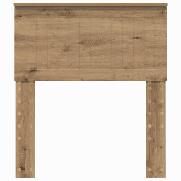vidaXL Hoofdbord met hoofdeinde Artisan Eiken 75 cm Bewerkt hout