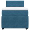 vidaXL Boxspring met matras fluweel blauw 90x190 cm