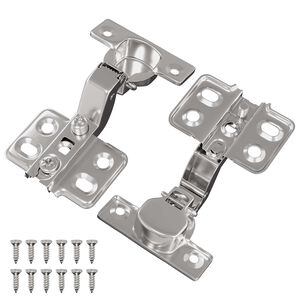 vidaXL Scharnier 2 st Nikkel 85 x 52,5 x 9,5 mm IJzer