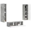 vidaXL Tv-meubelset 6 pcs Beton Grijs Bewerkt hout