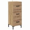 vidaXL Hoge kast Artisan Eiken 69,5 x 34 x 180 cm Bewerkt hout