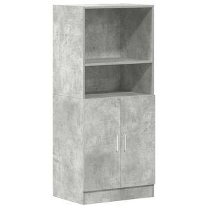 vidaXL Keukenkast 57x41,5x131,5 cm bewerkt hout betongrijs