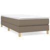 vidaXL Boxspring bed 90x190 cm stof taupe