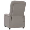 vidaXL Massagestoel stof taupe