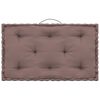 vidaXL Palletvloerkussens 6 st katoen taupe